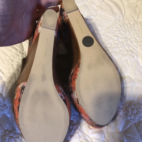 FARYL Robin WOMEN'S Two Tone WEDGE SANDALS LEATHER US SIZE 9 Anthropologie UO - Picture 4 of 9